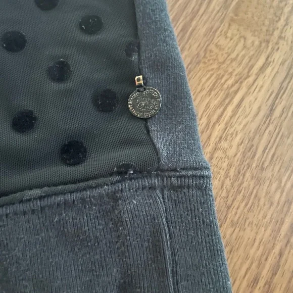 Scotch & Soda Maison Scotch black on black polka dot dress sweater - Picture 5 of 5